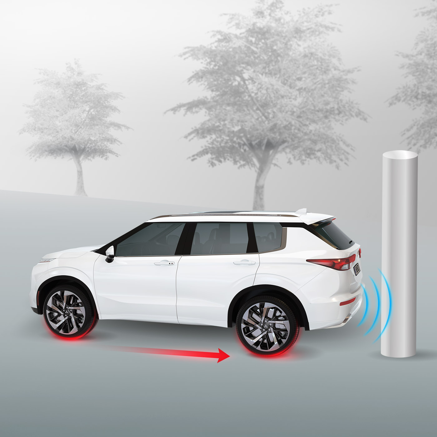 Система автоматичного застосування гальм при русі заднім ходом (Rear Automatic Emergency Braking [Rear AEB])